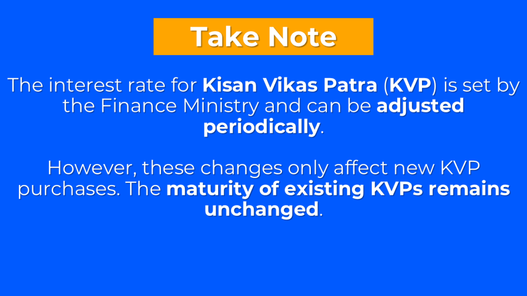 kvp interest rate changes